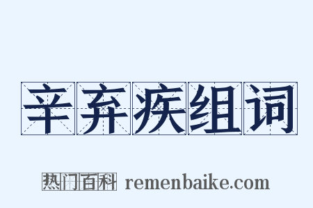 辛弃疾组词是什么意思的图片